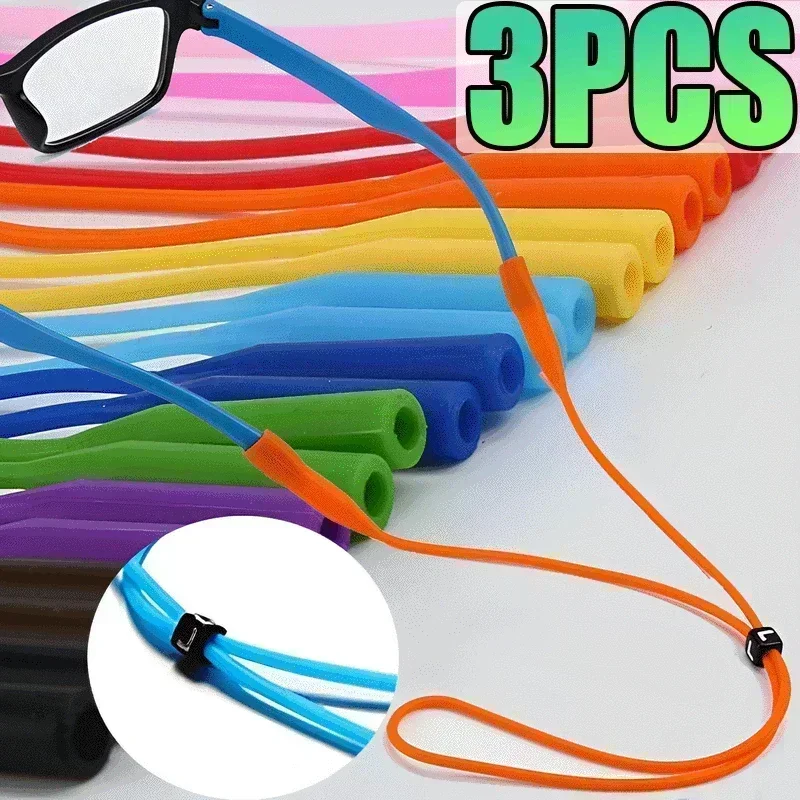 Sunglass Retainer Cord - 3/1 stücke Candy Farbe Elastische Silikon