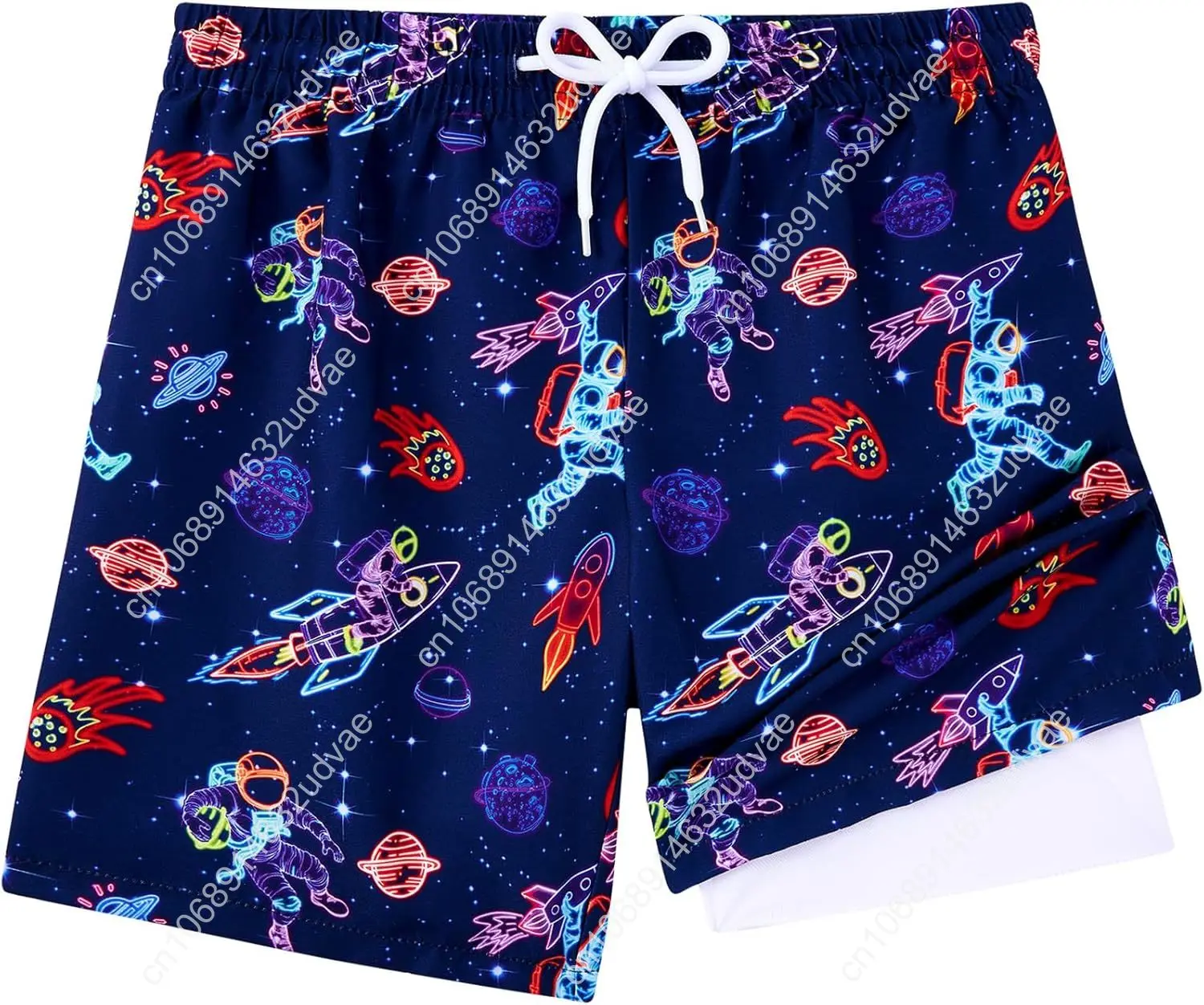 Swim Trunk Quick Dry - Badehose für kleine Jungen mit Boxer-Mesh-Einsatz,