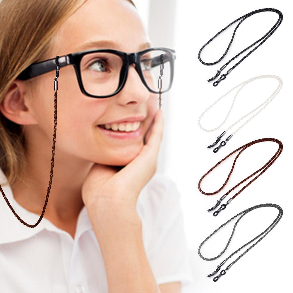 Sunglass Retainer Cord - Frau Sonnenbrille Kette PU Twist Leder