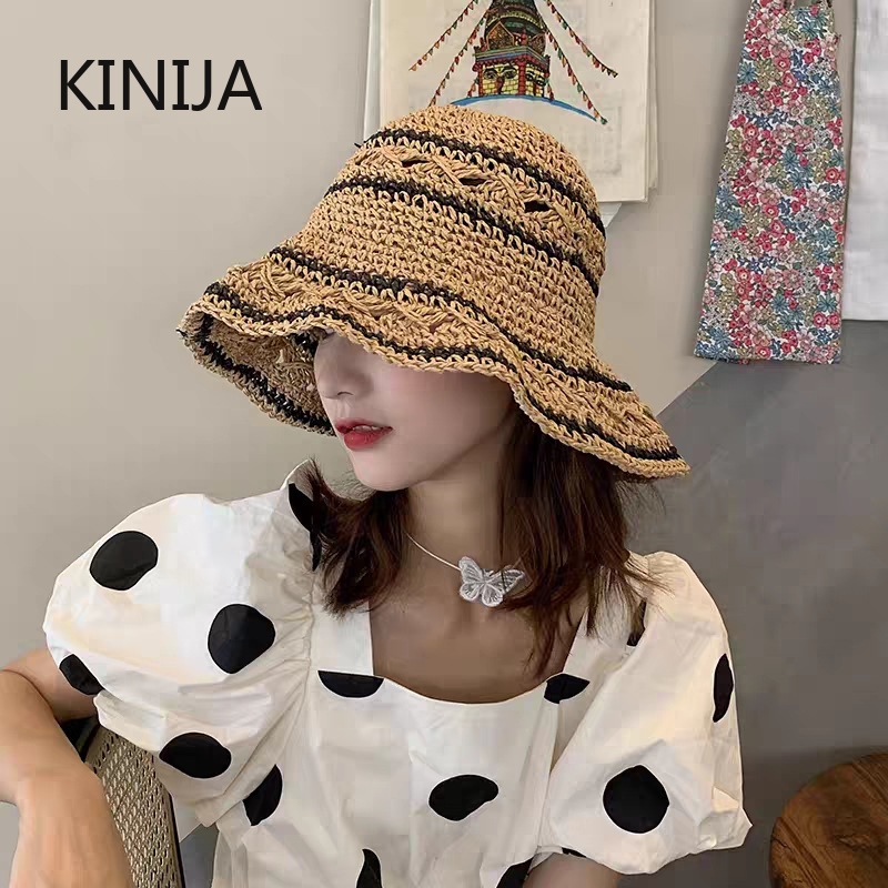 Sommerhut Damen Stroh Sonnenhu – Bucket Hat Straw Bewertung und Preis